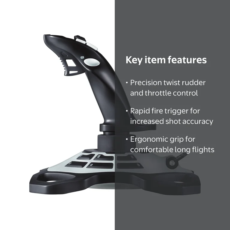 Logitech Extreme 3D Pro Joystick - PC Gaming Flight Gamepad