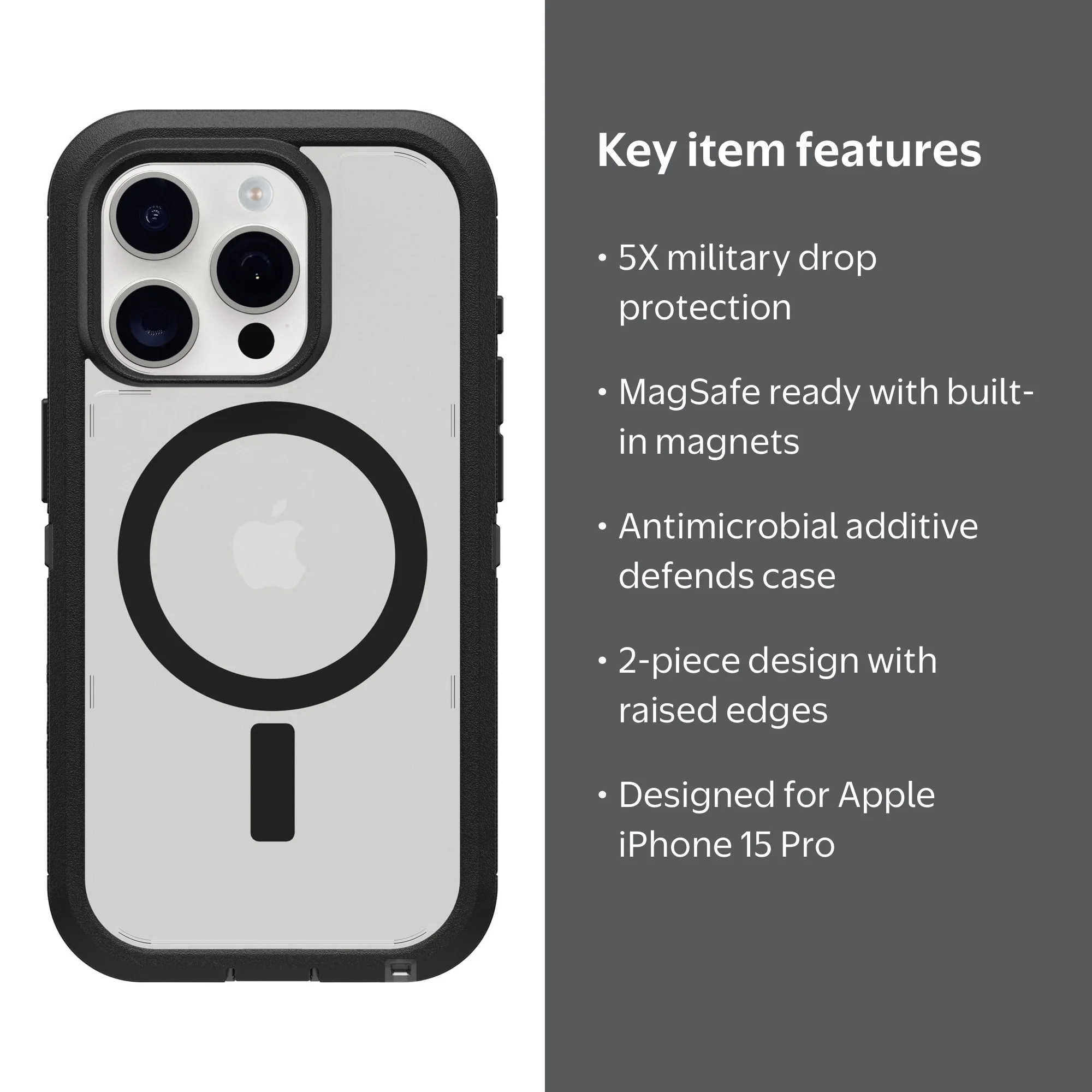 OtterBox Defender Series Pro XT Case for Apple iPhone 15 Pro