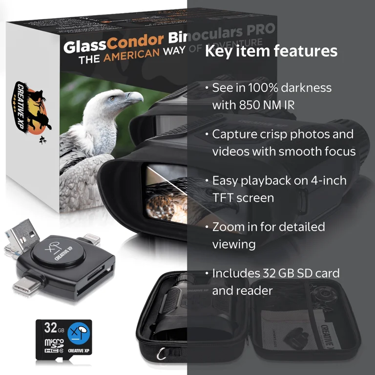 Creative XP GlassOwl ナイトビジョン 本体 CREATIVE XP GlassCondor Pro Digital Night Vision Binoculars