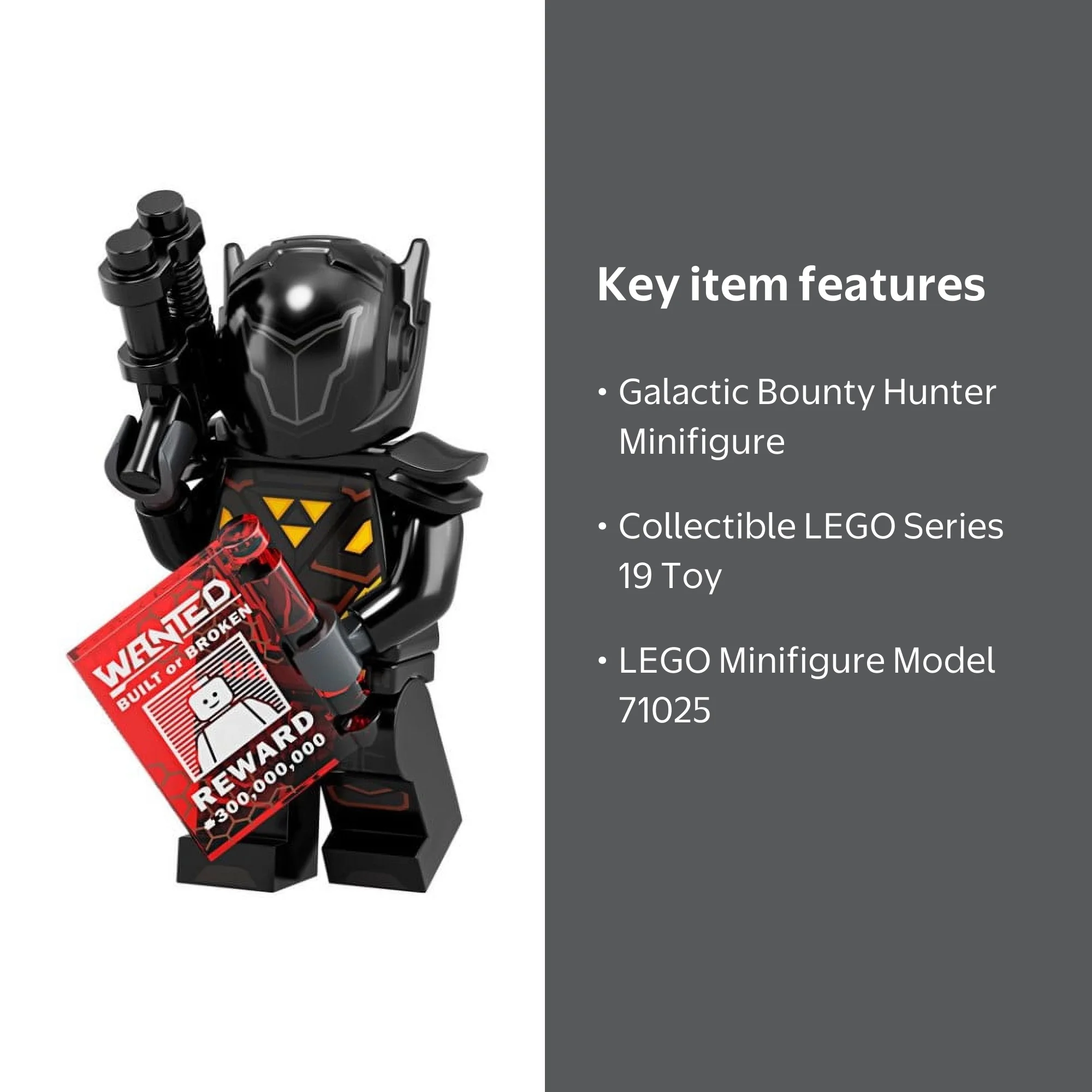 LEGO Series 19 Galactic Bounty Hunter 71025 Minifigure - Walmart.com
