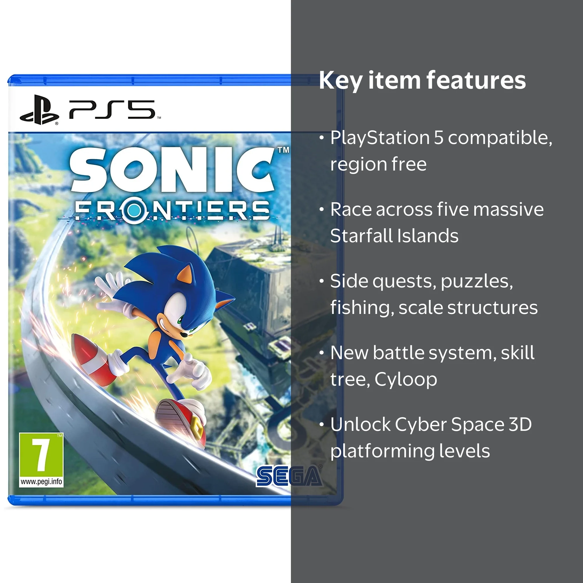 PS5＆PS4ソフトセット Sonic Frontiers (PS5) Import Region Free Open-World Action