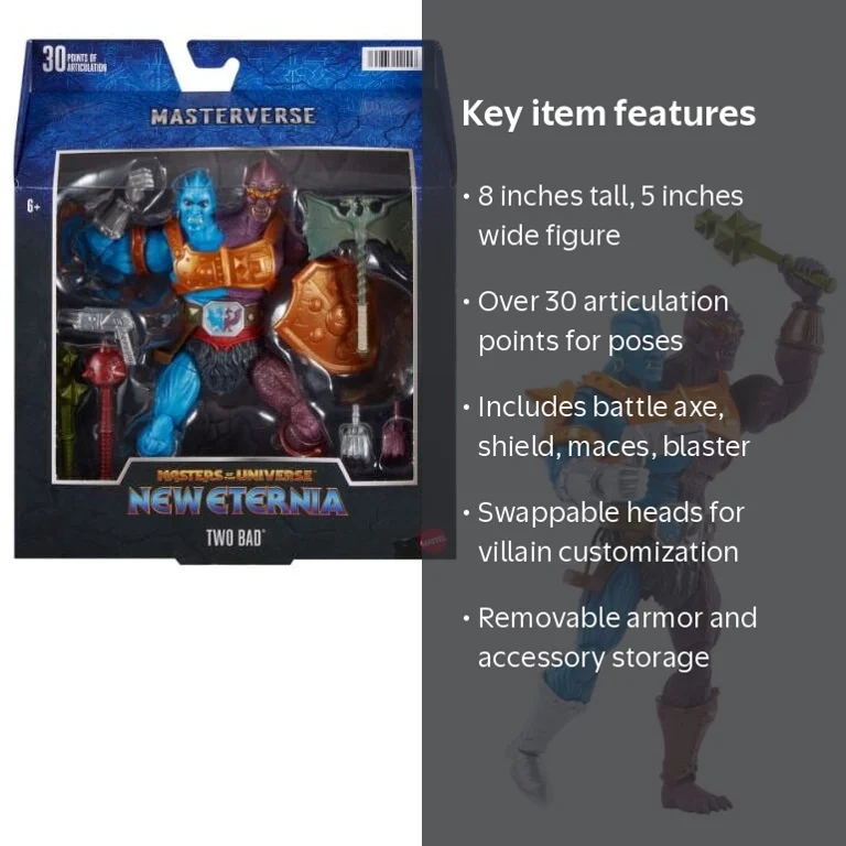 Mattel Masters of the Universe Masterverse Two-Bad Action Figure