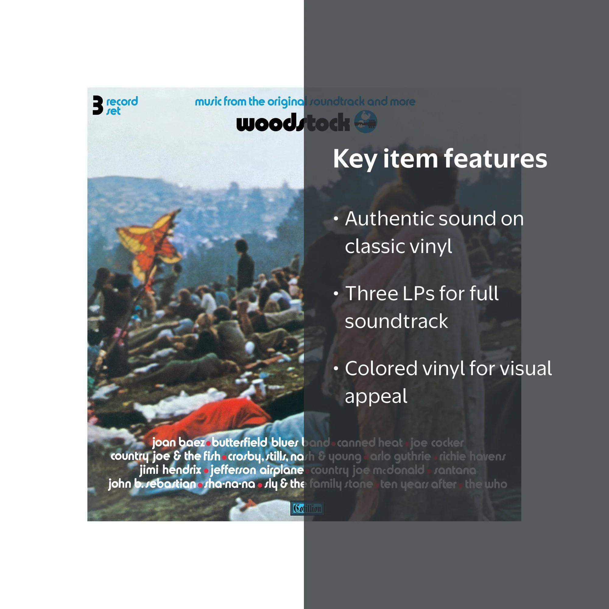Various Artists - Woodstock: Soundtrack & More Vinyl, 3LP