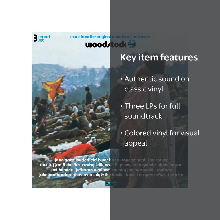 Various Artists - Woodstock: Soundtrack & More Vinyl, 3LP