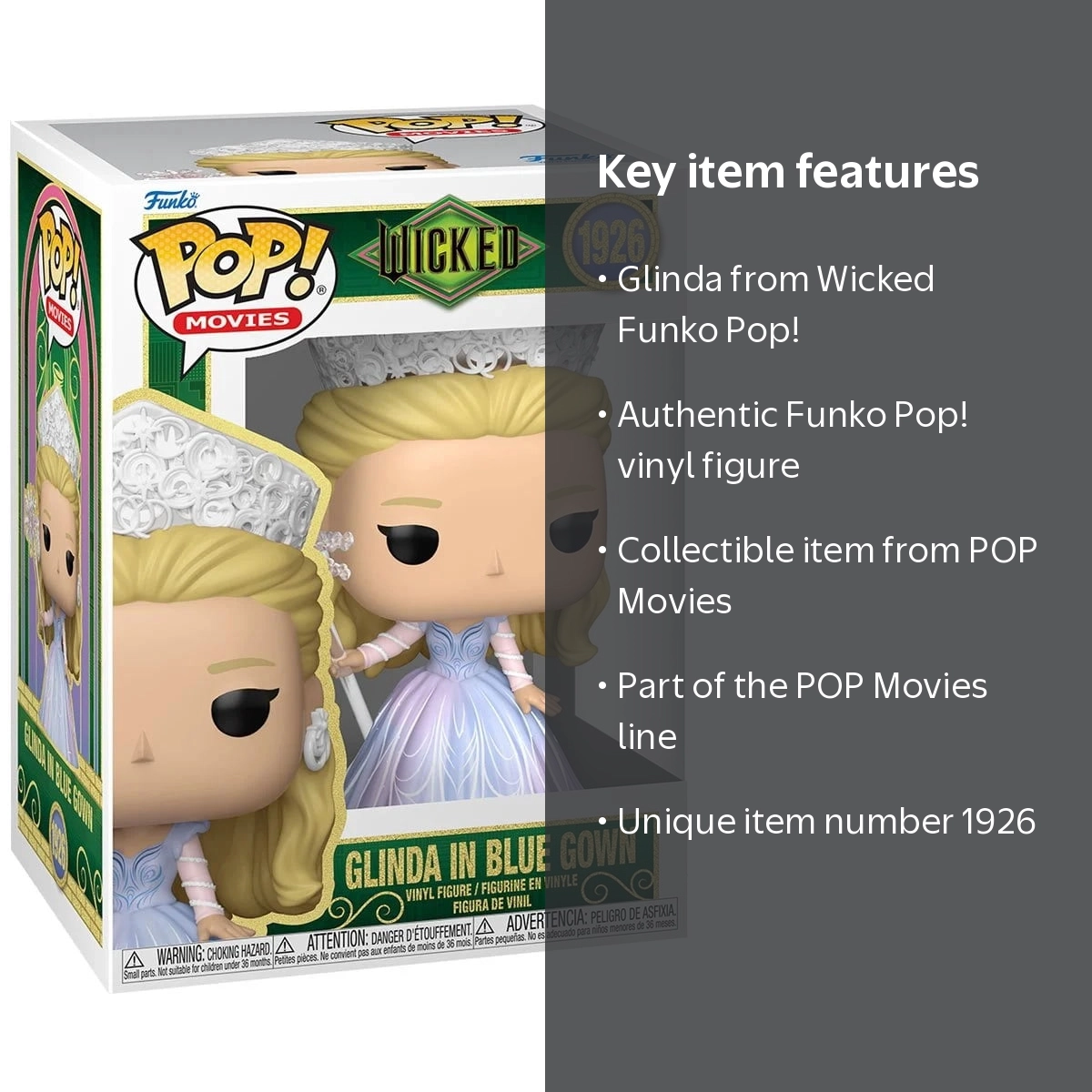Funko, POP Vinyl Figure, #1926, Wicked Glinda Blue Gown - Walmart.com