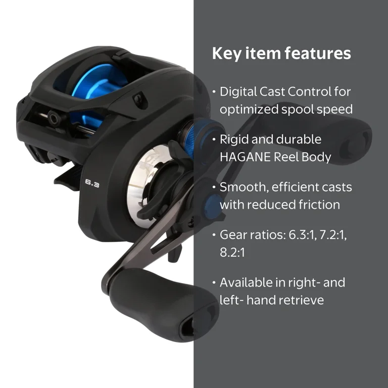 digital control fishing reels TEBEN DC Baitcaster Reel, 3 Modes Trolling Reel, 5.47oz Ultralight Baitcasting Reels, Max Drag 11LB, 7.2:1, 5+1BB, Freshwater Saltwater (LS(DC), Left) : Sports & Outdoors The new aluminum composite casing is made to release heat as efficiently as possible and keep the motor cool SEASIR DCAST DC Baitcasting Fishing