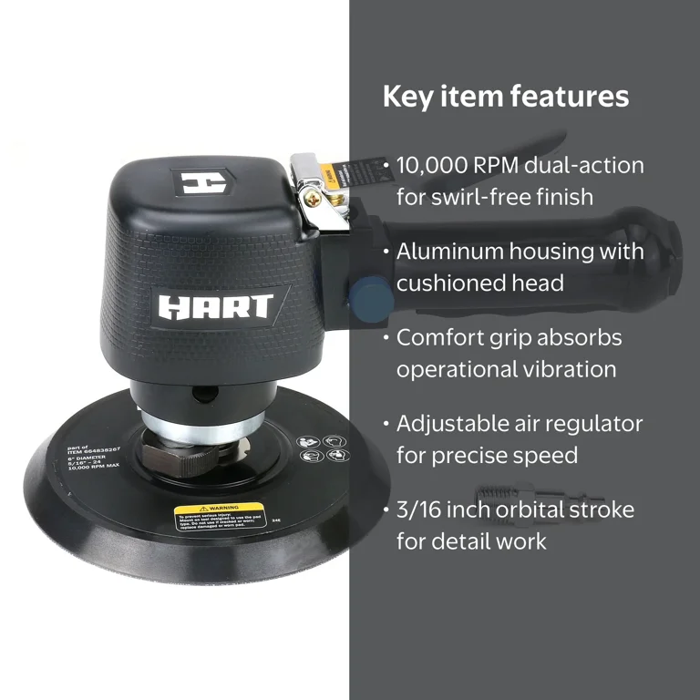 しゃくれろ～た～Jr 115g ハートsp ハンマーヘッド G728 HART 6 in. Dual Action Air Sander - Walmart.com