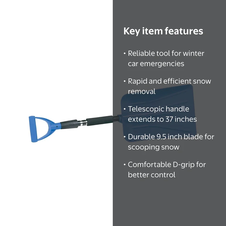 Hopkins SubZero Collapsible Auto Emergency Snow Shovel with 37