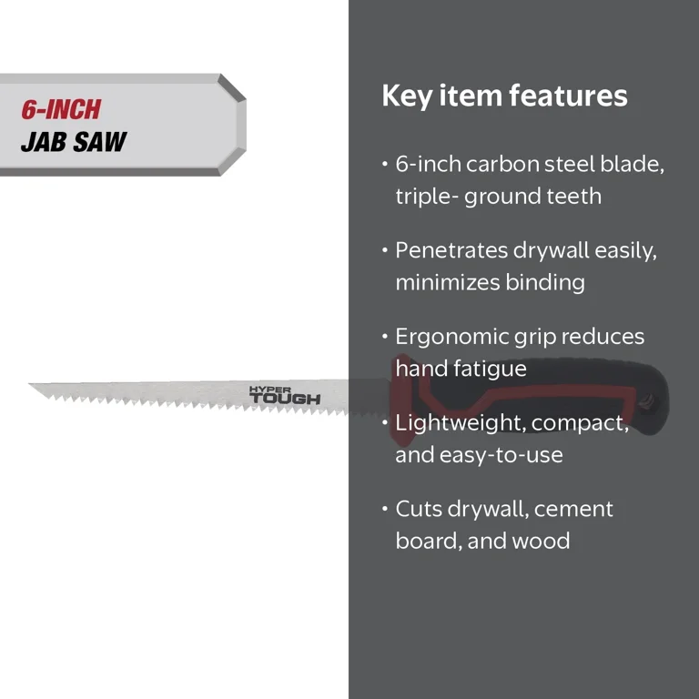 8in1 Hand Saw Multi Blades Drywall Cutter Long Hacksaw Quick Change Red Handle