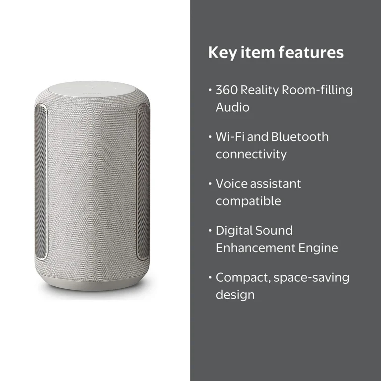 Sony SRS-RA3000 Wireless Speaker, 360 Reality Audio, Wi-Fi