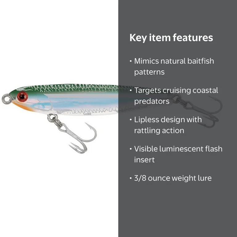 Saburou-903MD(スイミング) ミノー Mirrolure S19MR-18 Green Back White Belly 3/8Oz Fishing Jerkbait