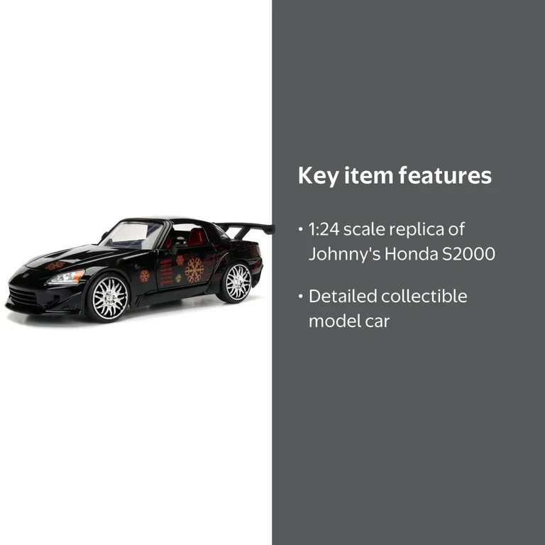 Fast & Furious Johnny's Honda S2000 1:24 Diecast Toy Car