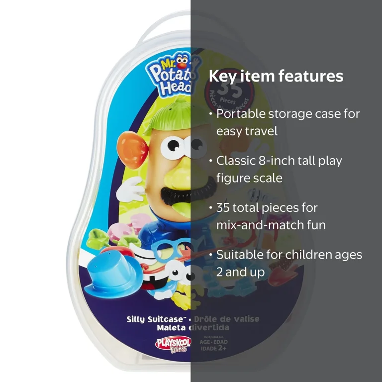 Playskool Friends Mr. Potato Head Silly Suitcase - Kit with 33