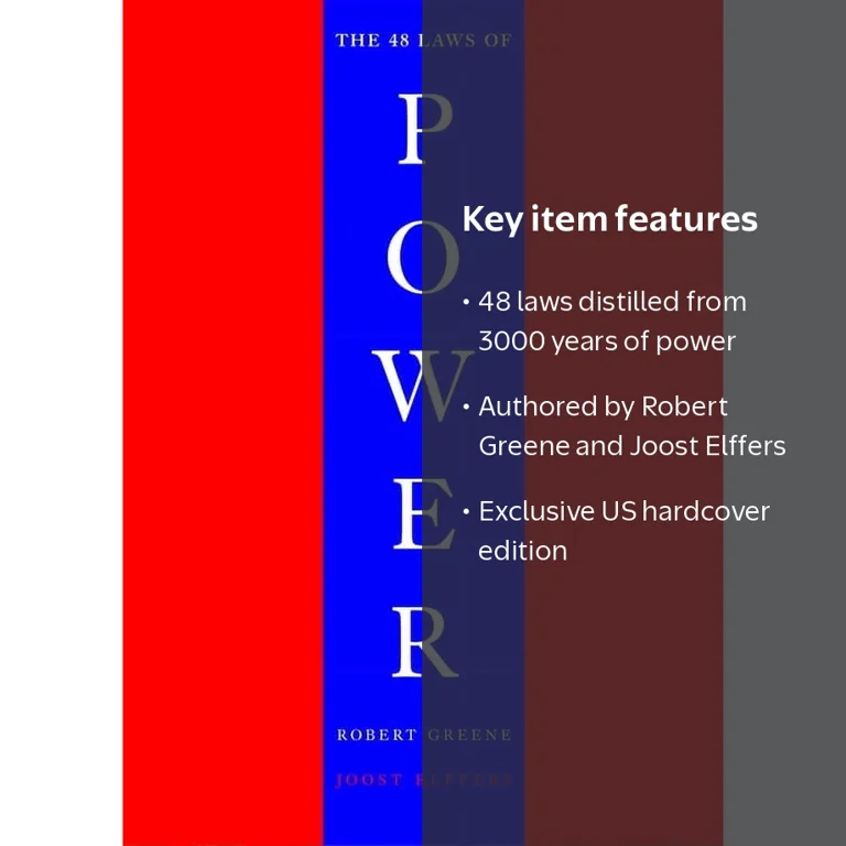 Robert Greene, Book, 48 Laws of Power, Hardcover, US Edition