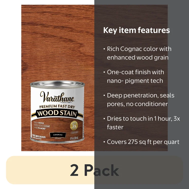 Varathane Barn Red Fast Dry Wood Stain – Quart, One Coat Coverage For Interior Projects