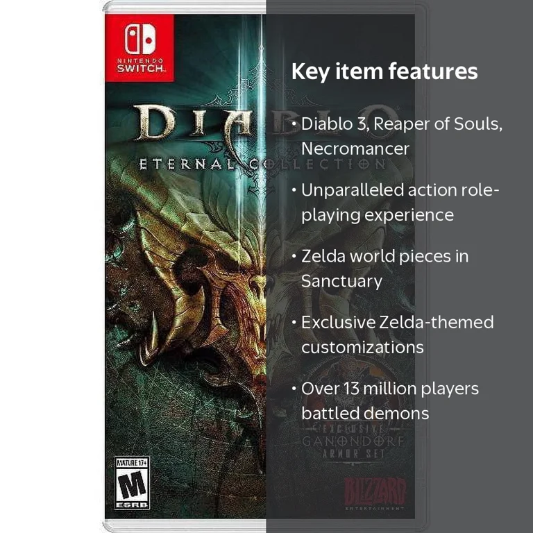 Blizzard's Diablo III: Eternal Collection Game for Nintendo Switch