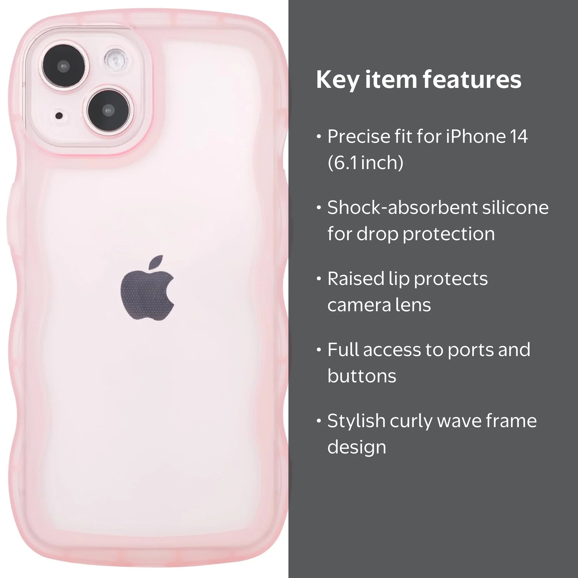 Coque Transparente CrazyLemon Pour IPhone 14 – Silicone TPU Souple, Anti-rayures, Anti-choc – Design Girafe Colorée, Fine Et Légère