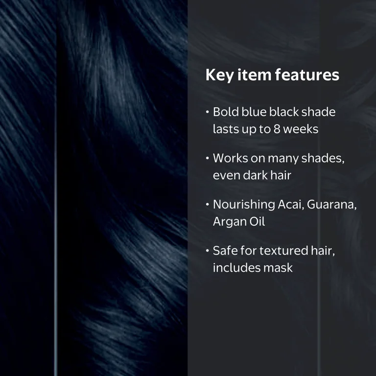 Clairol Natural Instincts Bold Hair Dye BL28 Blue Black Colibri