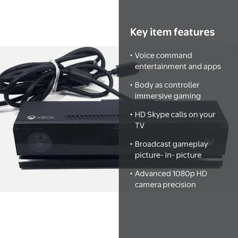 XBOX, Xbox One Kinect Sensor, 1080p HD Camera, Infrared Technology