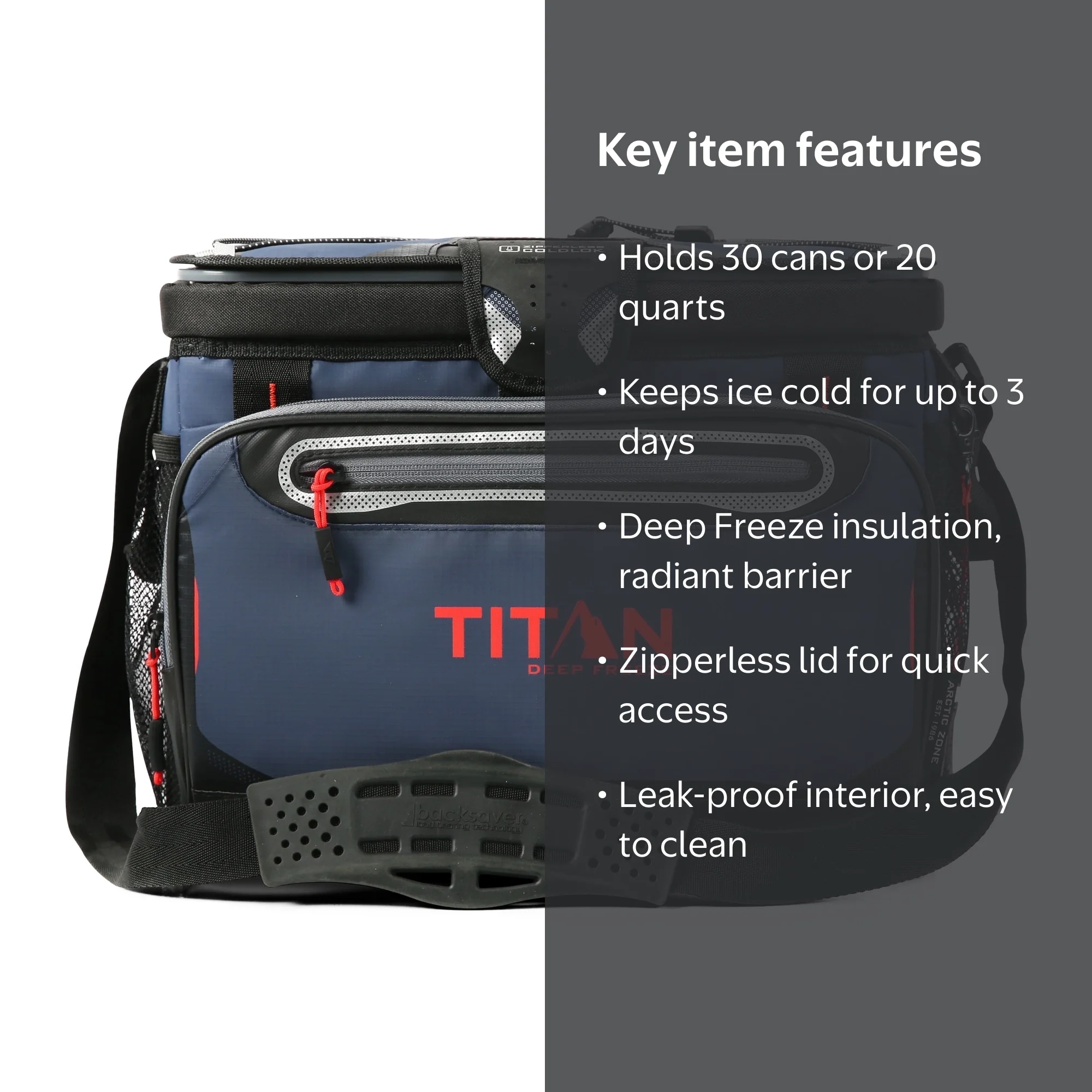 Arctic Zone Titan Deep Freeze Hard Side Ice Chest - 30 Can/20