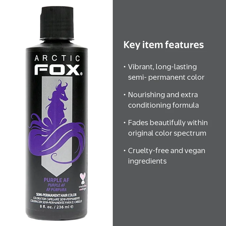 Arctic Fox Vegan & Cruelty Free Semi Permanent Hair Dye 8 Oz
