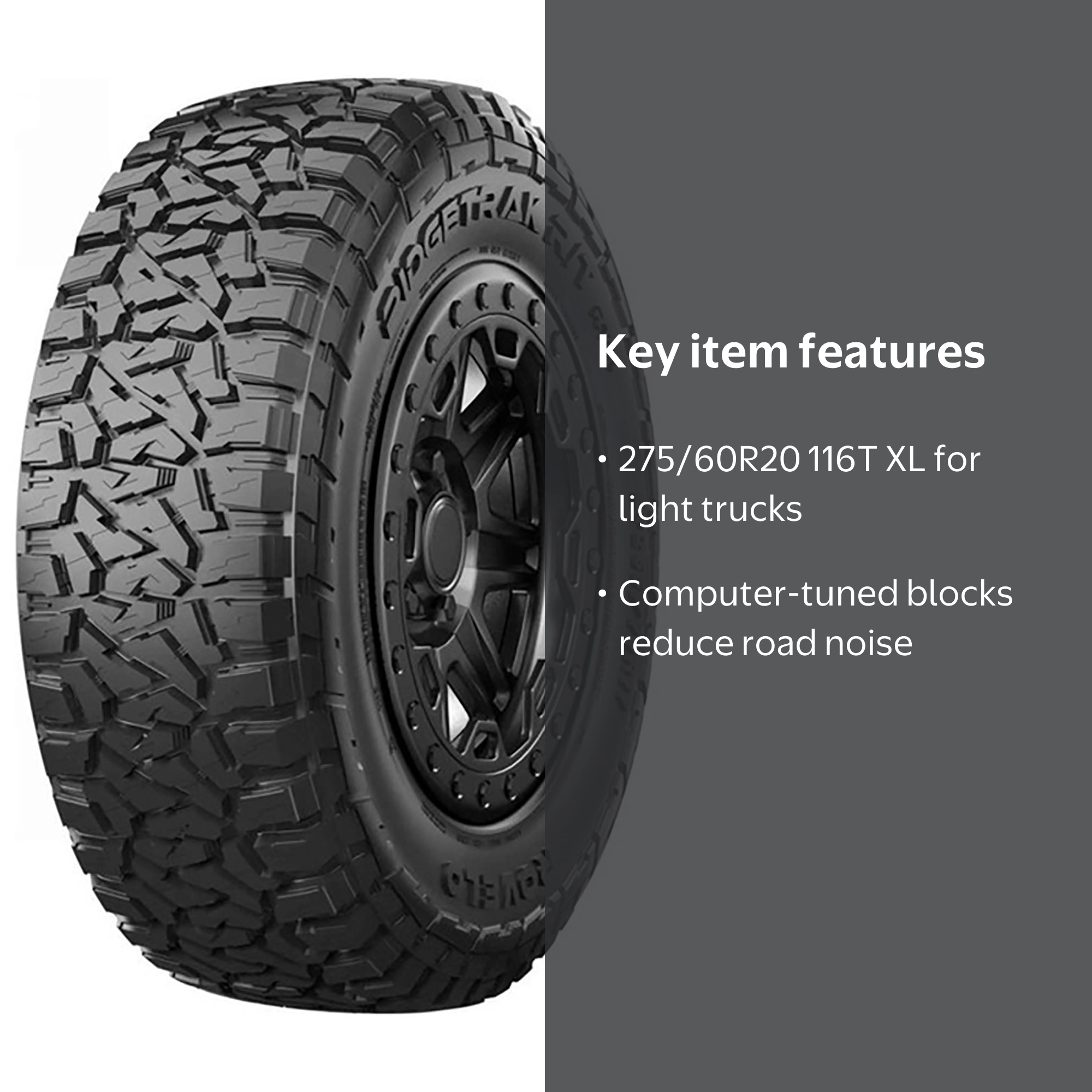 Rovelo Ridgetrak R/T Rugged Terrain 275/60R20 116T XL Light Truck