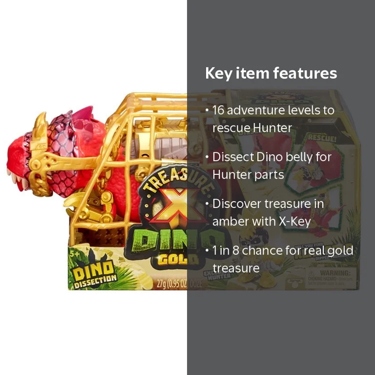 Treasure X Dino Gold Adventure with Dino Dissection and Battle