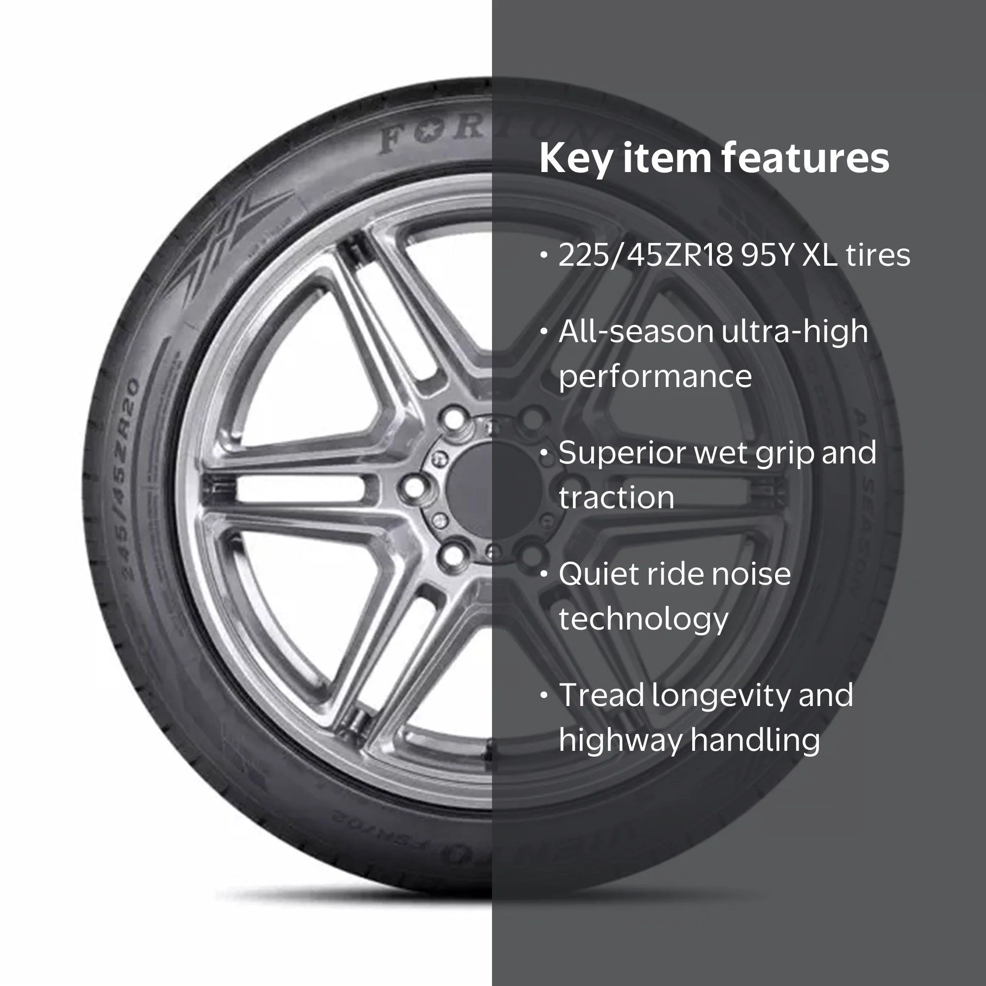 Fortune Viento FSR702 All Season 225/45ZR18 95Y XL Passenger Tire