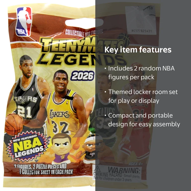 NBA TeenyMates Basketball Legends Mystery Pack (2 RANDOM Figures