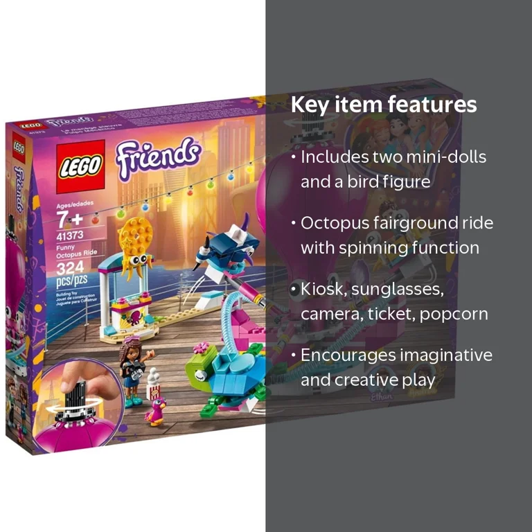 LEGO Friends Fun Set 41373 - Funny Octopus Ride Building Kit with