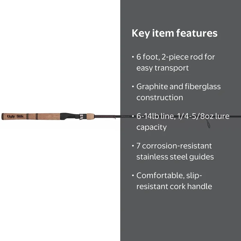 ugly stik elite academy Spinning Rod and comfort with the Ugly Stik Elite Spinning Rod Combo Ugly Stik GX2 Casting Rod