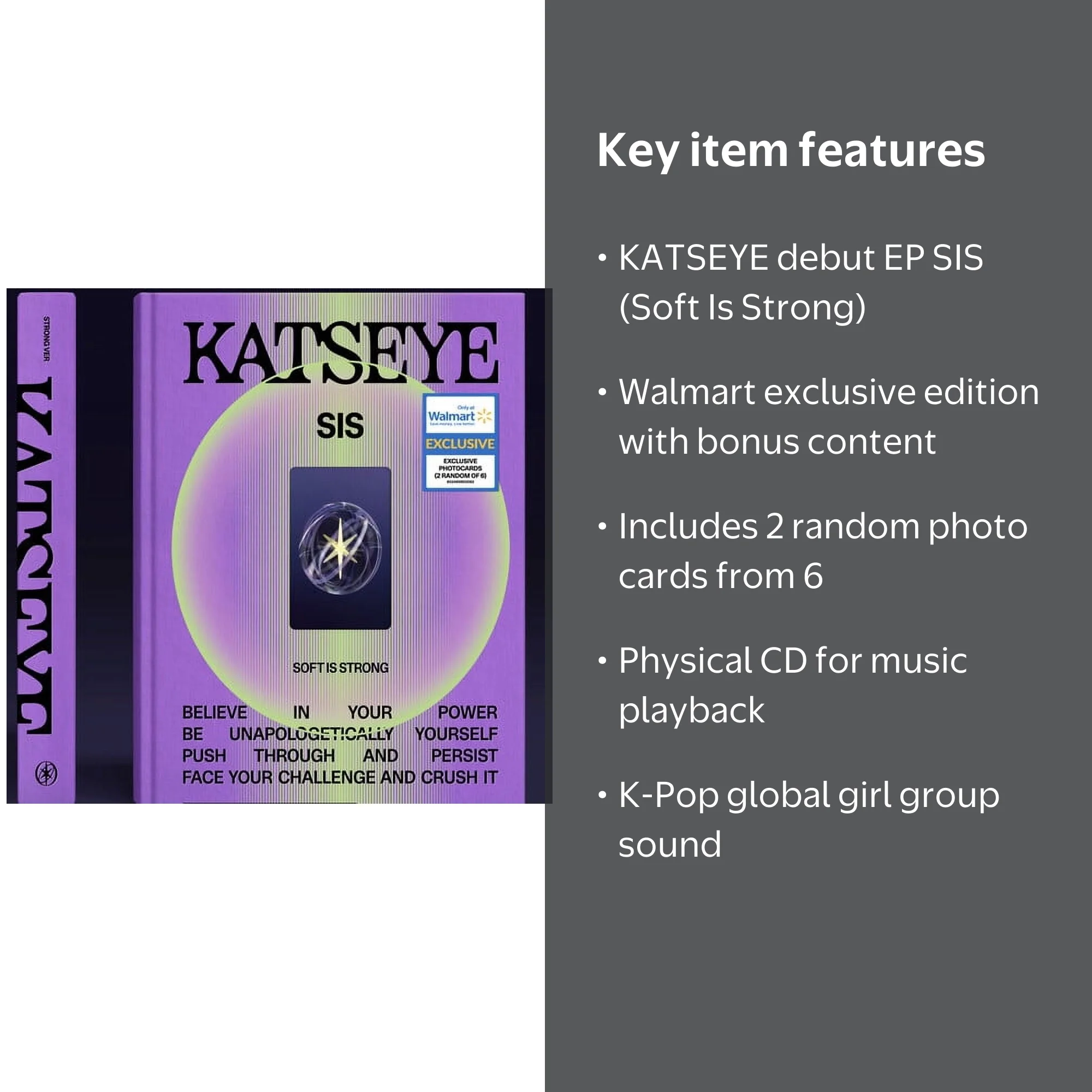 Katseye - SIS (Soft Is Strong) - Strong Ver. (Walmart Exclusive