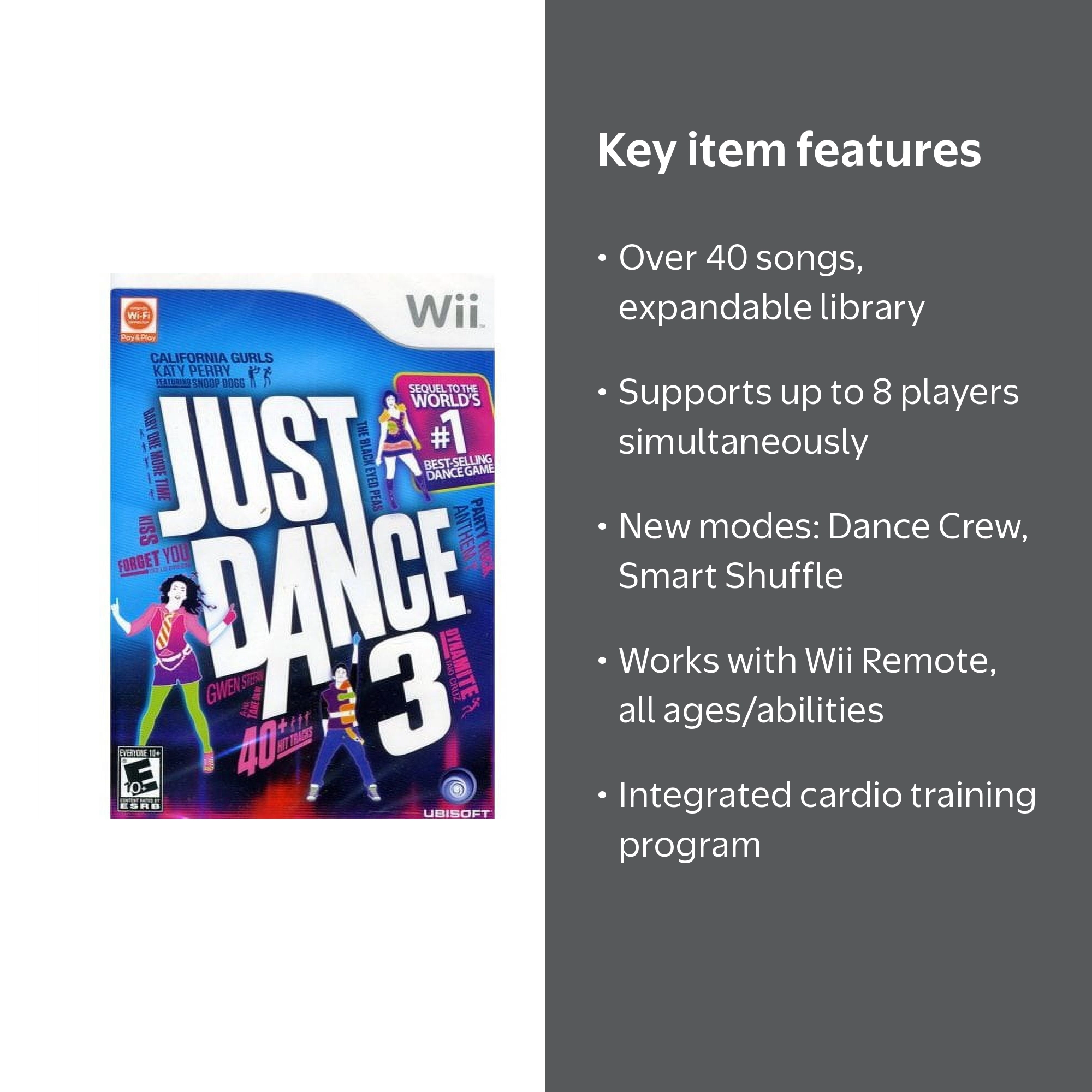 Ubisoft, Just Dance 3, Nintendo Wii, Dance Game, Multiplayer Modes