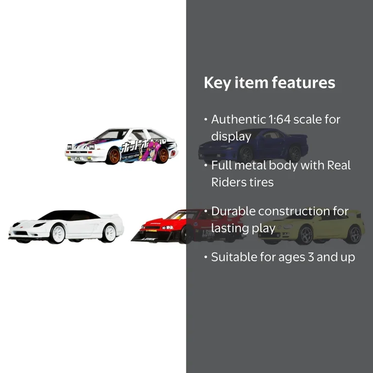 Hot Wheels Car Culture Mountain Drifters 5-pack with 1:64 scale