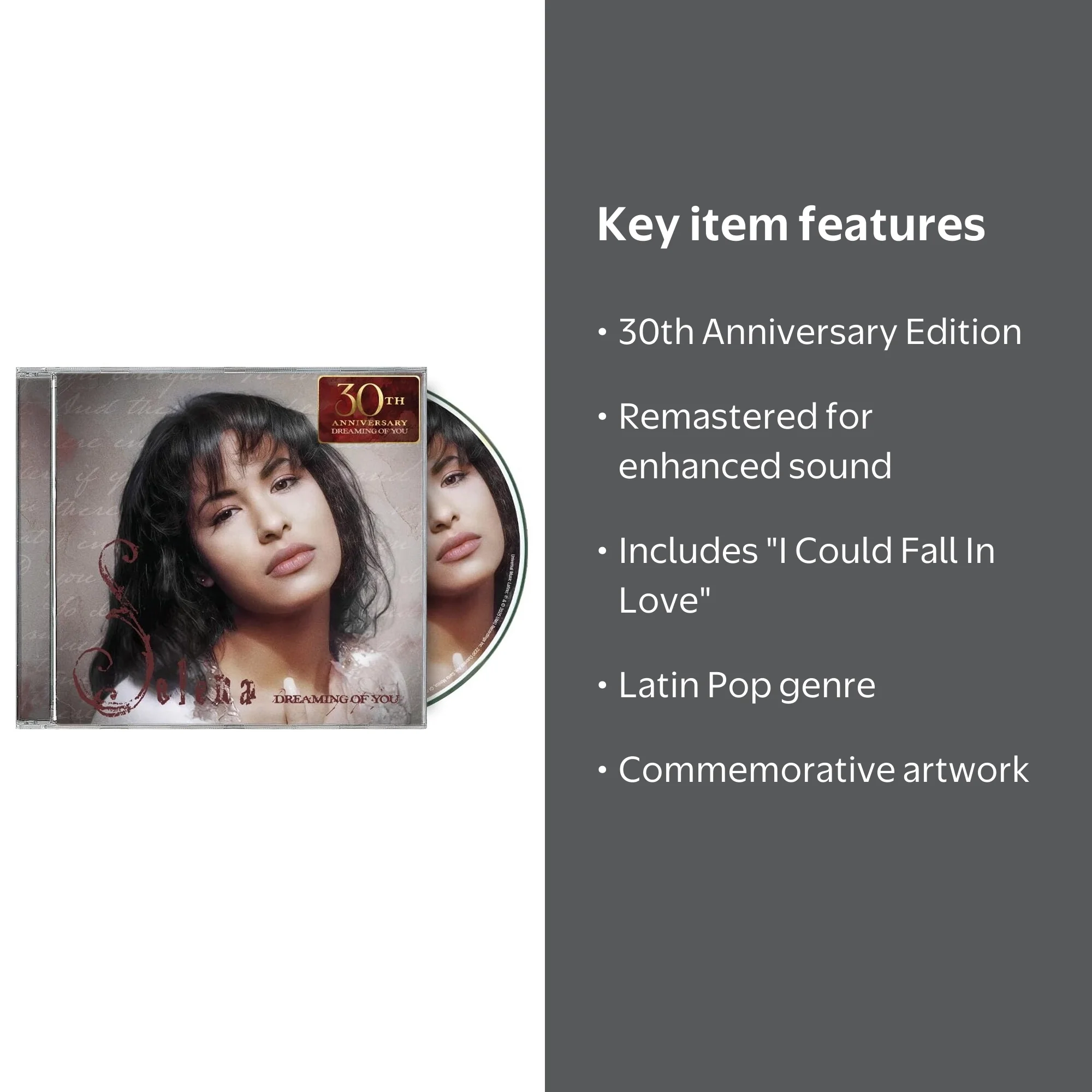 Selena - Dreaming Of You - Music & Performance - CD - Walmart.com