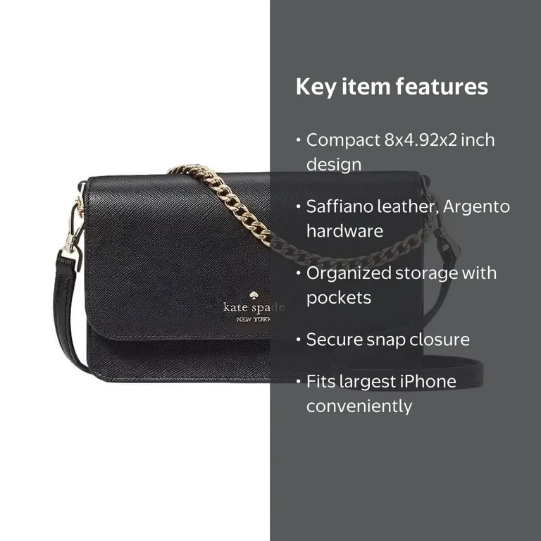 Kate Spade New York Madison Saffiano Leather Small Flip Crossbody