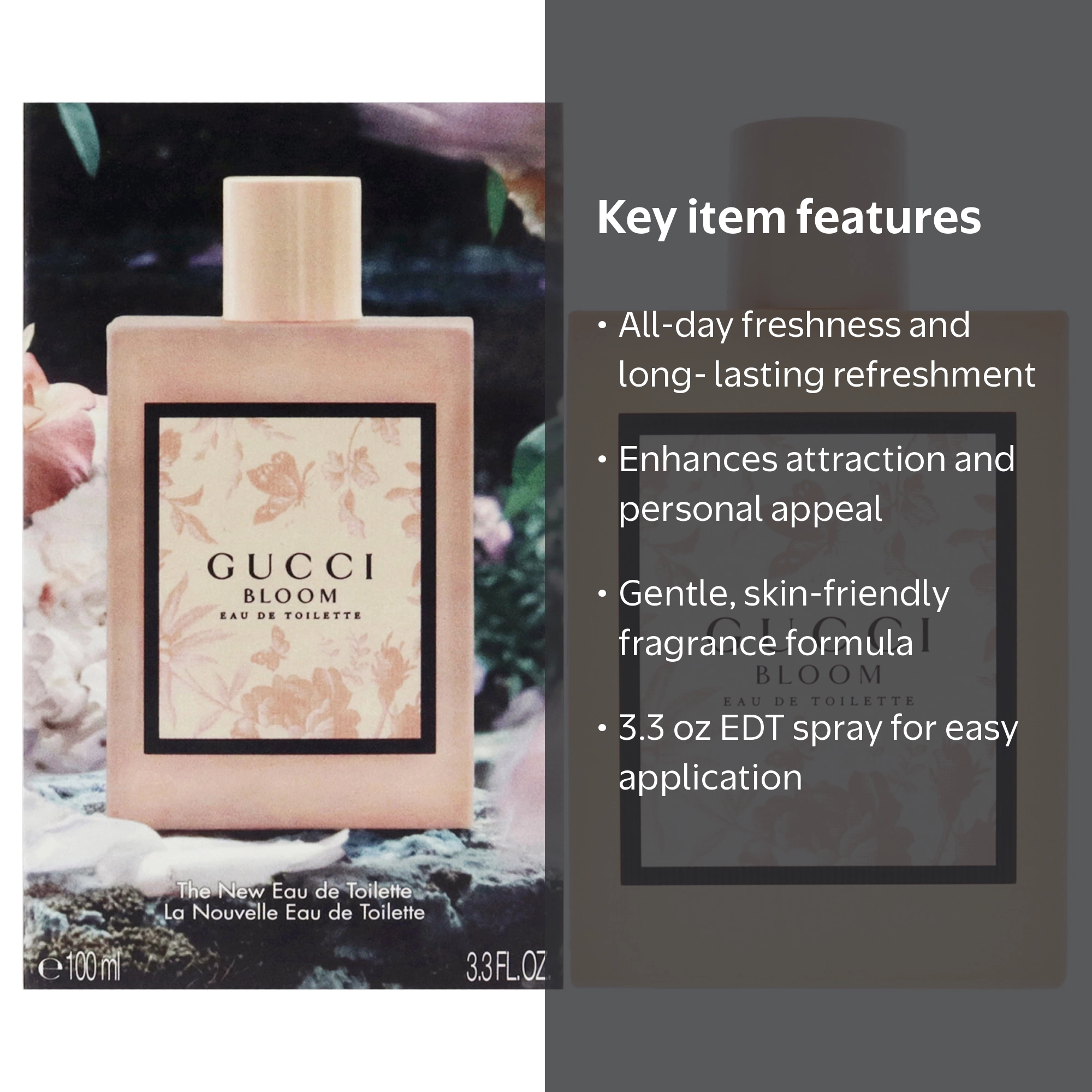 GUCCI BLOOM 香水 Gucci, Gucci Bloom, 3.3 oz EDT Spray, Multicolor floral fragrance