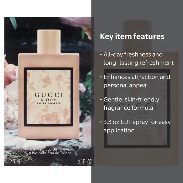 Gucci, Gucci Bloom, 3.3 oz EDT Spray, Multicolor floral fragrance