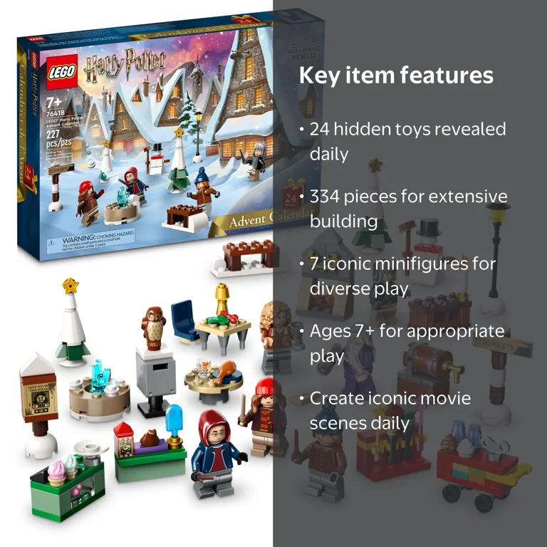 LEGO, Harry Potter Advent Calendar, 334 pcs, Multicolored