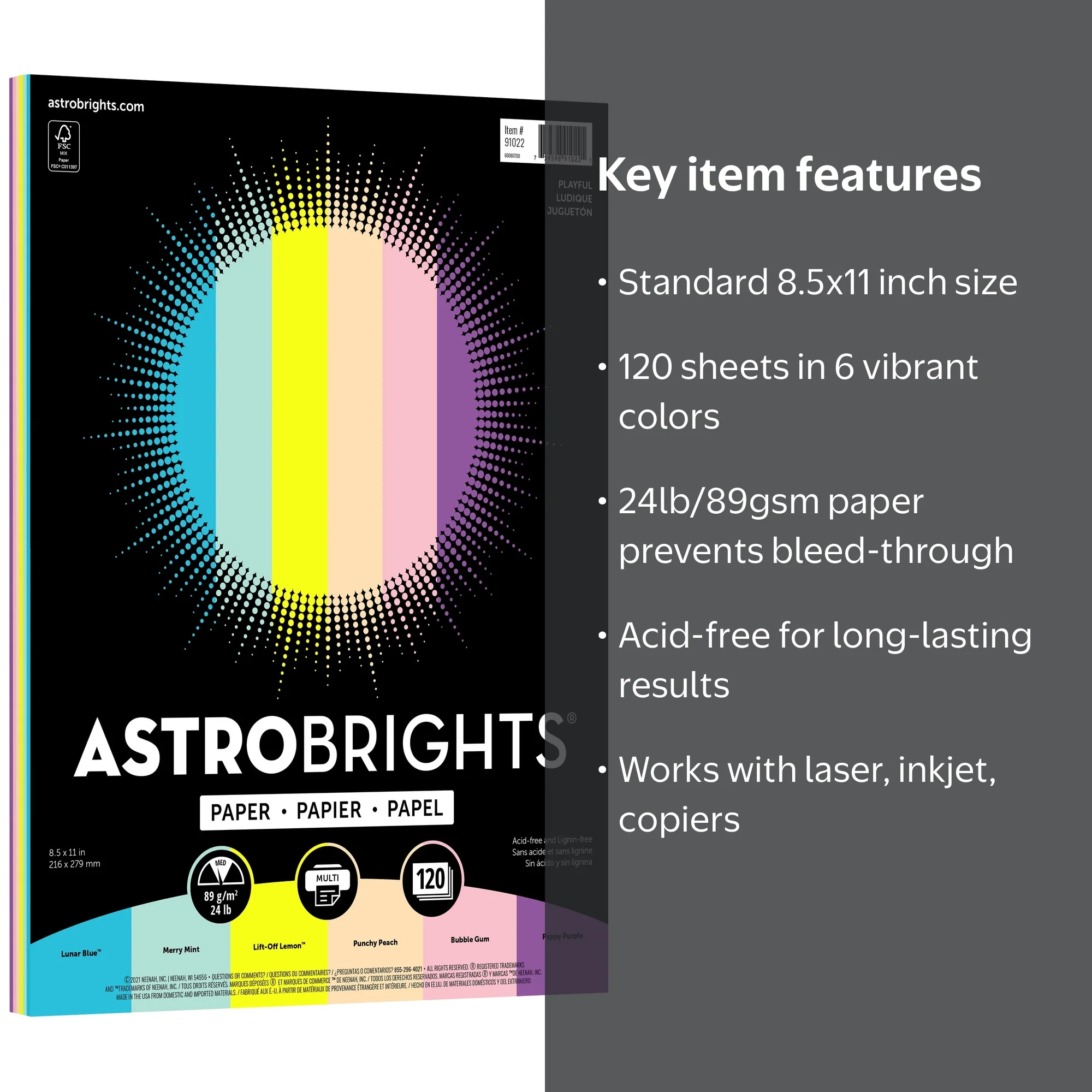 Astrobrights, Playful Paper, 8.5