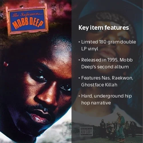 Music on Vinyl, Vinyl Record, Mobb Deep Infamous, 2LP 180g Double