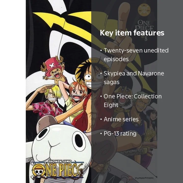 One Piece: Collection Eight (DVD), Funimation Prod, Anime
