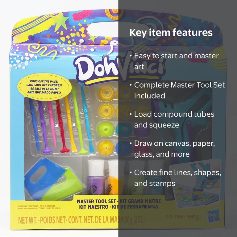 Play-doh Activity Set Doh Vinci Creative Art Set By Hasbro Kids