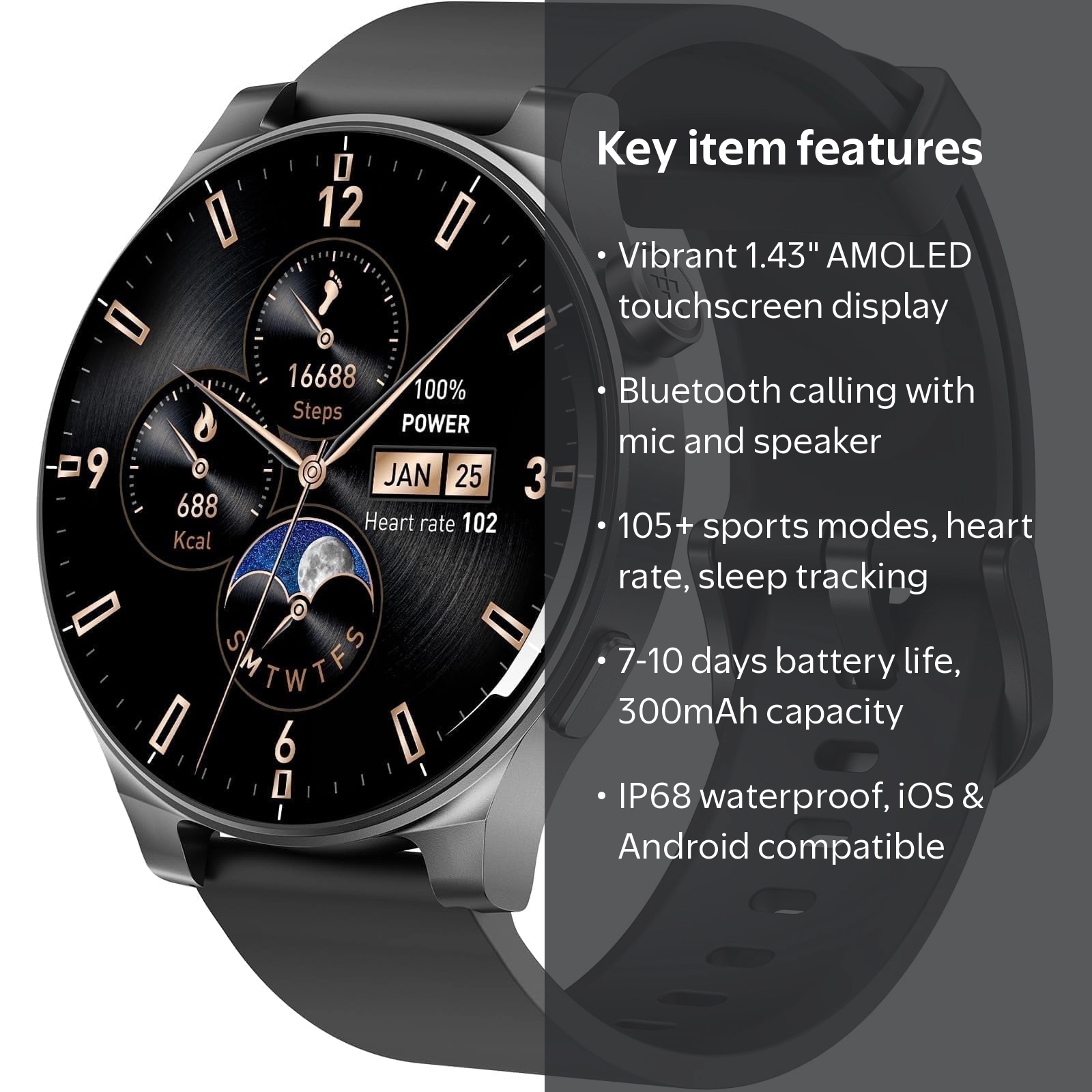 TOZO, Smartwatch, S5, 1.43