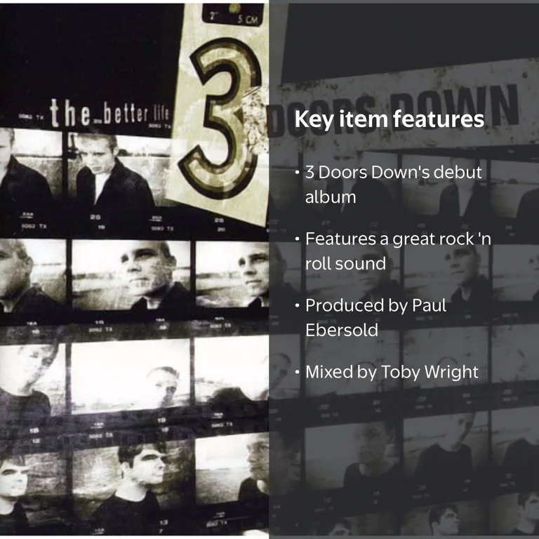 Republic Records, CD, The Better Life, 3 Doors Down, Rock Album