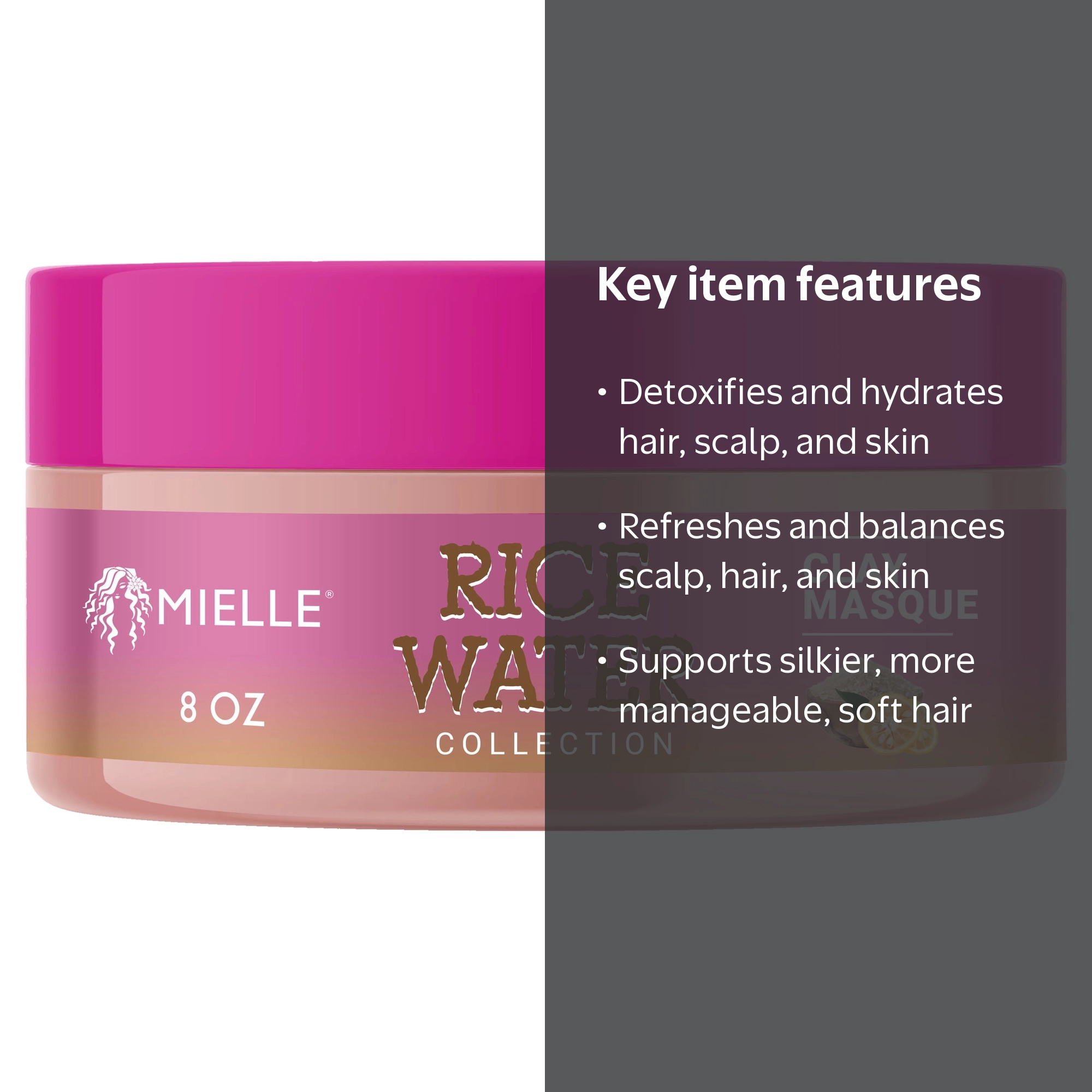 Mielle Rice Water Collection Moisturizing Hair Mask, Deep