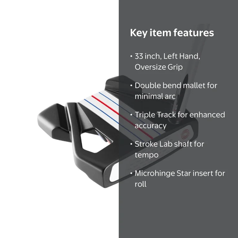 Odyssey Stroke Lab Triple Track Putter (Left Hand, 33