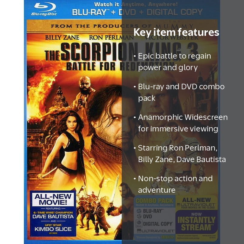 The Scorpion King 3: Battle For Redemption (Blu-ray + DVD