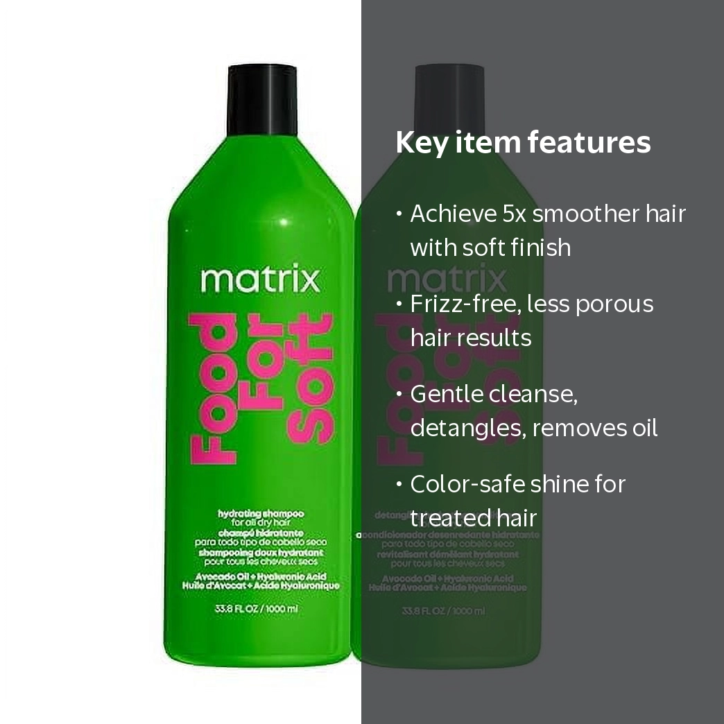 Biolage Food For Soft Hydrating Shampoo and Conditioner Set, 33.8