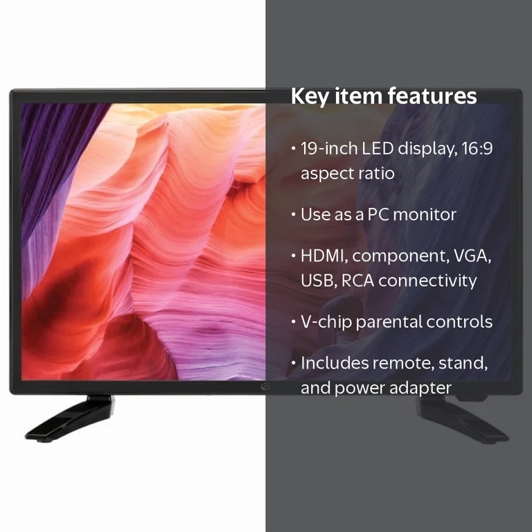 Gpx 19" Led Hdtv Gpxte1982b - Walmart.com